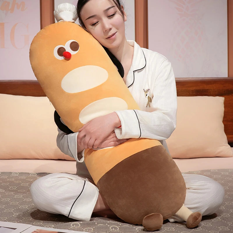 Adult Pillow Cushion Seat Pad Back Cushion Funny Baguette Long Home Living Room